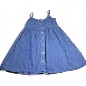 VTG DK Fish Denim Button Detail Dress Size M